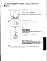 Предварительный просмотр 65 страницы Panasonic KXF160 - CONSUMER FACSIMILE Operating Instructions Manual