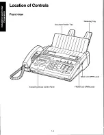 Предварительный просмотр 12 страницы Panasonic KXF250 - CONSUMER FACSIMILE Operating Instructions Manual