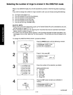 Предварительный просмотр 38 страницы Panasonic KXF250 - CONSUMER FACSIMILE Operating Instructions Manual