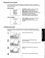 Предварительный просмотр 47 страницы Panasonic KXF250 - CONSUMER FACSIMILE Operating Instructions Manual