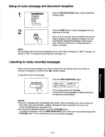 Предварительный просмотр 57 страницы Panasonic KXF250 - CONSUMER FACSIMILE Operating Instructions Manual