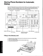 Предварительный просмотр 64 страницы Panasonic KXF250 - CONSUMER FACSIMILE Operating Instructions Manual