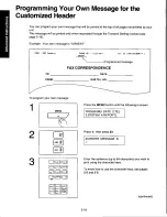 Предварительный просмотр 94 страницы Panasonic KXF250 - CONSUMER FACSIMILE Operating Instructions Manual