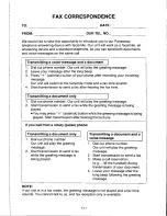 Предварительный просмотр 141 страницы Panasonic KXF250 - CONSUMER FACSIMILE Operating Instructions Manual