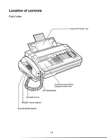 Предварительный просмотр 10 страницы Panasonic KXF90 - CONSUMER FACSIMILE Operating Instructions Manual