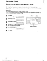 Предварительный просмотр 62 страницы Panasonic KXFLM600AL Operating Instructions Manual