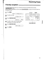 Предварительный просмотр 73 страницы Panasonic KXFLM600AL Operating Instructions Manual