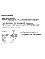 Preview for 8 page of Panasonic KXLD50 - COLOR LCD VIEWFINDER Operating Instructions Manual