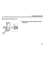 Preview for 13 page of Panasonic KXLD50 - COLOR LCD VIEWFINDER Operating Instructions Manual