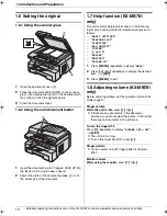 Предварительный просмотр 10 страницы Panasonic KXMB271 - B/W Laser - All-in-One Quick Reference Manual