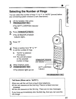 Предварительный просмотр 15 страницы Panasonic KXT4410B - CORDLES/ANS MAC/HYBR Operating Instructions Manual