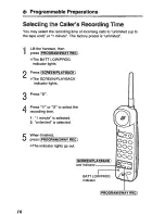 Предварительный просмотр 16 страницы Panasonic KXT4410B - CORDLES/ANS MAC/HYBR Operating Instructions Manual