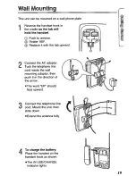 Предварительный просмотр 19 страницы Panasonic KXT4410B - CORDLES/ANS MAC/HYBR Operating Instructions Manual