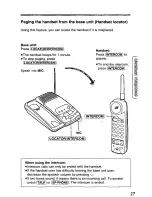 Предварительный просмотр 27 страницы Panasonic KXT4410B - CORDLES/ANS MAC/HYBR Operating Instructions Manual