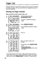 Предварительный просмотр 34 страницы Panasonic KXT4410B - CORDLES/ANS MAC/HYBR Operating Instructions Manual