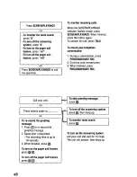 Предварительный просмотр 48 страницы Panasonic KXT4410B - CORDLES/ANS MAC/HYBR Operating Instructions Manual