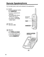 Предварительный просмотр 26 страницы Panasonic KXTC1710B - CORDLESS 900 ANALOG User Manual