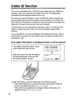 Предварительный просмотр 32 страницы Panasonic KXTC1710B - CORDLESS 900 ANALOG User Manual