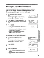 Предварительный просмотр 39 страницы Panasonic KXTC1710B - CORDLESS 900 ANALOG User Manual