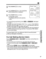 Предварительный просмотр 47 страницы Panasonic KXTC1710B - CORDLESS 900 ANALOG User Manual