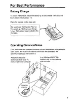 Preview for 3 page of Panasonic KXTC905W - CORDLESS 900 ANALOG User Manual