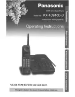 Panasonic KXTC910DB - CORDLESS 900 ANALOG User Manual preview