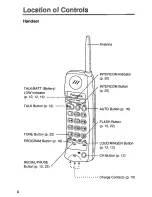 Preview for 6 page of Panasonic KXTC910DB - CORDLESS 900 ANALOG User Manual