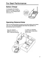 Предварительный просмотр 3 страницы Panasonic KXTC933B - CORDLESS 900 ANALOG User Manual