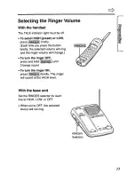 Предварительный просмотр 13 страницы Panasonic KXTC933B - CORDLESS 900 ANALOG User Manual