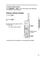 Предварительный просмотр 23 страницы Panasonic KXTC933B - CORDLESS 900 ANALOG User Manual