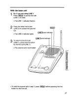 Предварительный просмотр 27 страницы Panasonic KXTC933B - CORDLESS 900 ANALOG User Manual