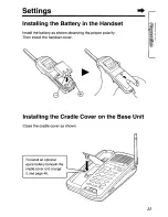 Preview for 11 page of Panasonic KXTCC912B - CORDLESS 900 ANALOG User Manual