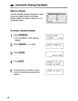 Preview for 28 page of Panasonic KXTCC912B - CORDLESS 900 ANALOG User Manual