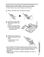 Preview for 47 page of Panasonic KXTCC912B - CORDLESS 900 ANALOG User Manual