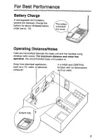 Предварительный просмотр 3 страницы Panasonic KXTCM415B - CORDLES/ANS MAC/HYBR User Manual