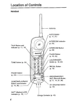 Предварительный просмотр 6 страницы Panasonic KXTCM415B - CORDLES/ANS MAC/HYBR User Manual