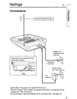 Предварительный просмотр 9 страницы Panasonic KXTCM415B - CORDLES/ANS MAC/HYBR User Manual