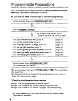 Предварительный просмотр 14 страницы Panasonic KXTCM415B - CORDLES/ANS MAC/HYBR User Manual