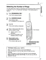 Предварительный просмотр 17 страницы Panasonic KXTCM415B - CORDLES/ANS MAC/HYBR User Manual