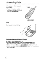 Предварительный просмотр 20 страницы Panasonic KXTCM415B - CORDLES/ANS MAC/HYBR User Manual