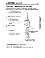 Предварительный просмотр 21 страницы Panasonic KXTCM415B - CORDLES/ANS MAC/HYBR User Manual