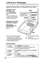 Предварительный просмотр 26 страницы Panasonic KXTCM415B - CORDLES/ANS MAC/HYBR User Manual