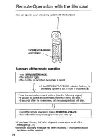 Предварительный просмотр 36 страницы Panasonic KXTCM415B - CORDLES/ANS MAC/HYBR User Manual