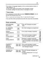 Предварительный просмотр 37 страницы Panasonic KXTCM415B - CORDLES/ANS MAC/HYBR User Manual