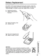 Предварительный просмотр 41 страницы Panasonic KXTCM415B - CORDLES/ANS MAC/HYBR User Manual