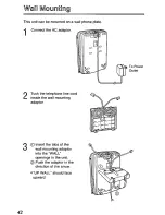 Предварительный просмотр 42 страницы Panasonic KXTCM415B - CORDLES/ANS MAC/HYBR User Manual