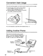 Предварительный просмотр 44 страницы Panasonic KXTCM415B - CORDLES/ANS MAC/HYBR User Manual