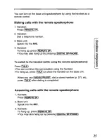 Preview for 25 page of Panasonic KXTCM418B - CORDLES/ANS MAC/HYBR User Manual