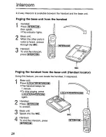 Preview for 28 page of Panasonic KXTCM418B - CORDLES/ANS MAC/HYBR User Manual