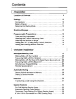 Preview for 4 page of Panasonic KXTCM422B - CORDLES/ANS MAC/HYBR User Manual